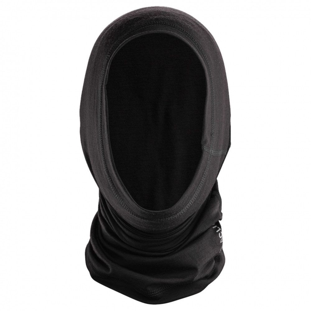 Aclima Multifunktionstuch LightWool Headover Tube Halstuch aus Merinowolle - schwarz