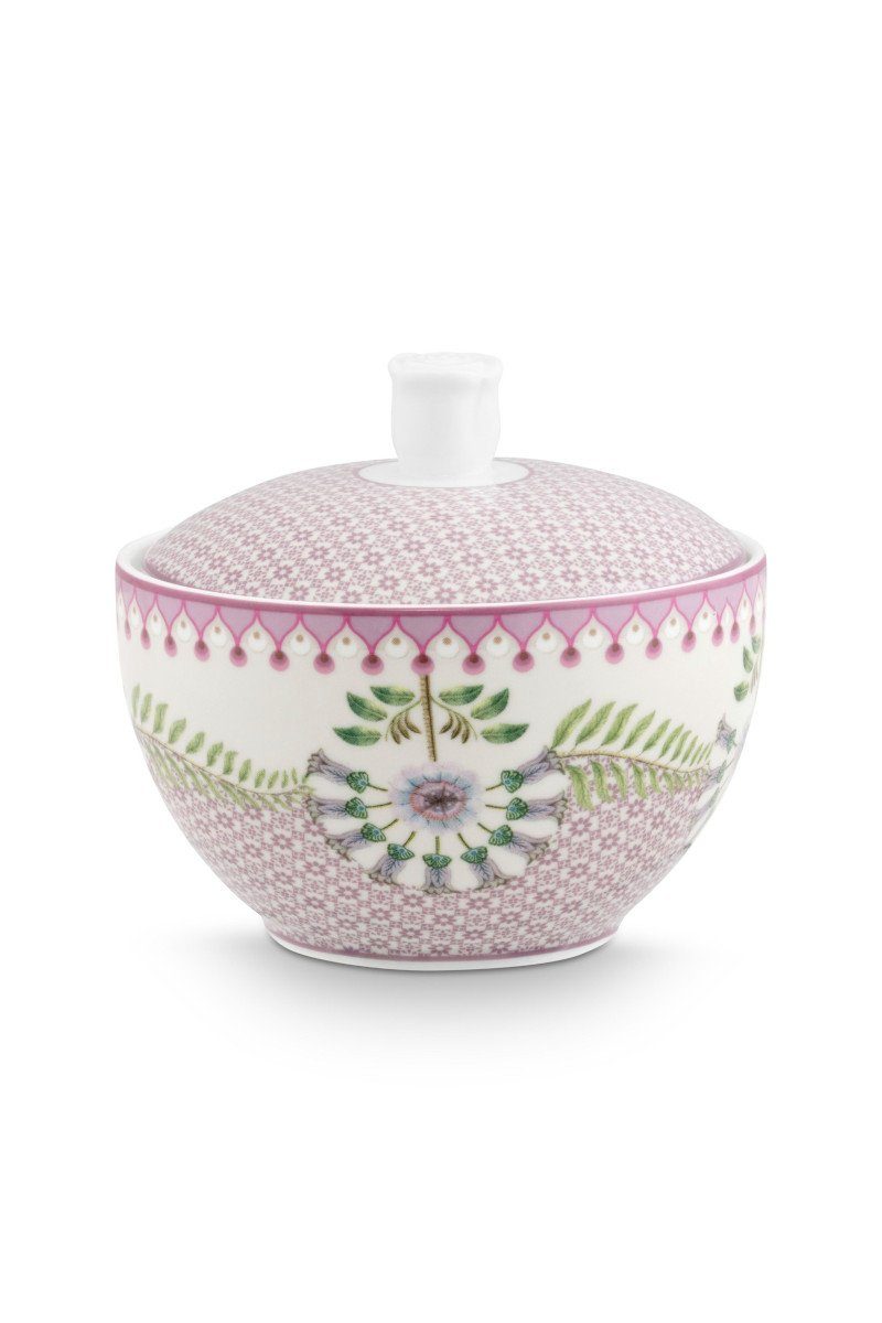 PiP Studio Zuckerdose Lily&Lotus Zuckerdose lila 300ml, Porzellan