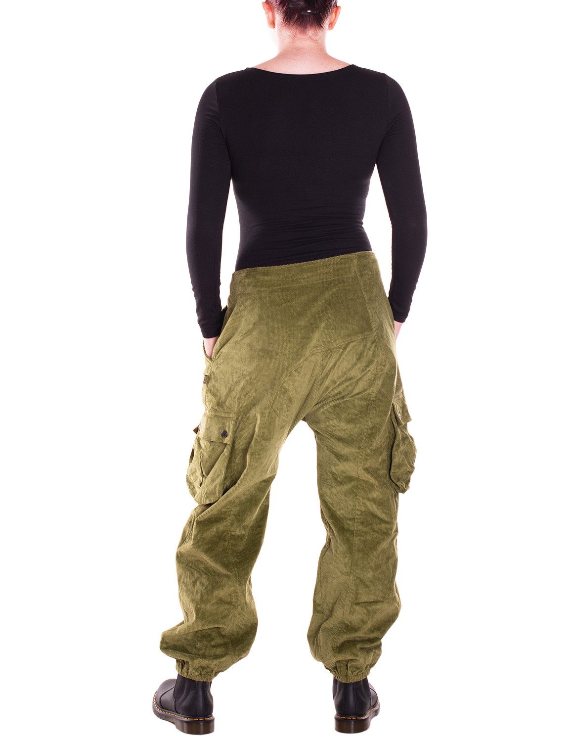Vishes Cordhose Vishes Cordhose Haremshose warm mit Band und Knöpfe Ethno, günstig online kaufen