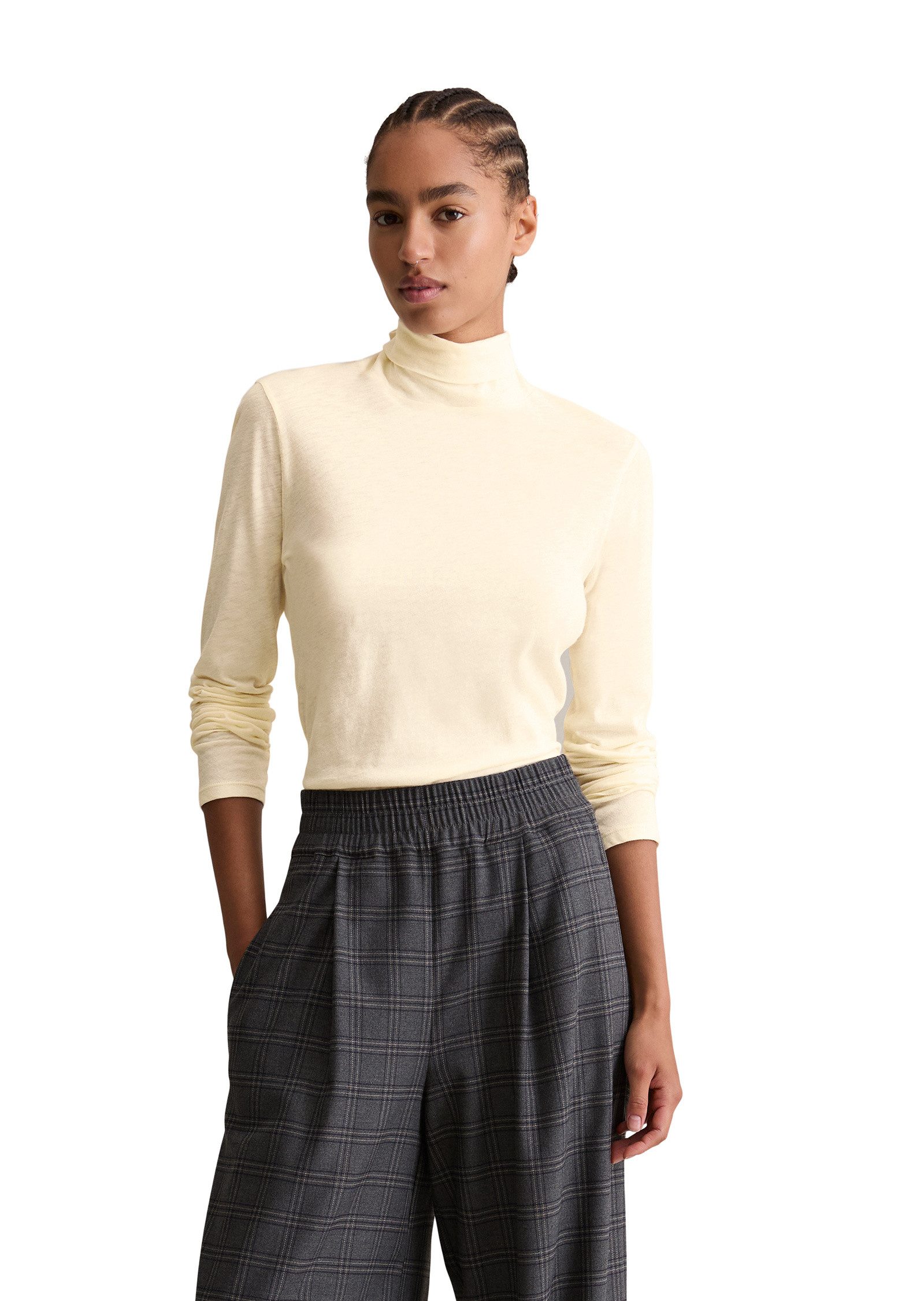 Marc O'Polo DENIM Langarmshirt aus besonders weichem Slub-Jersey