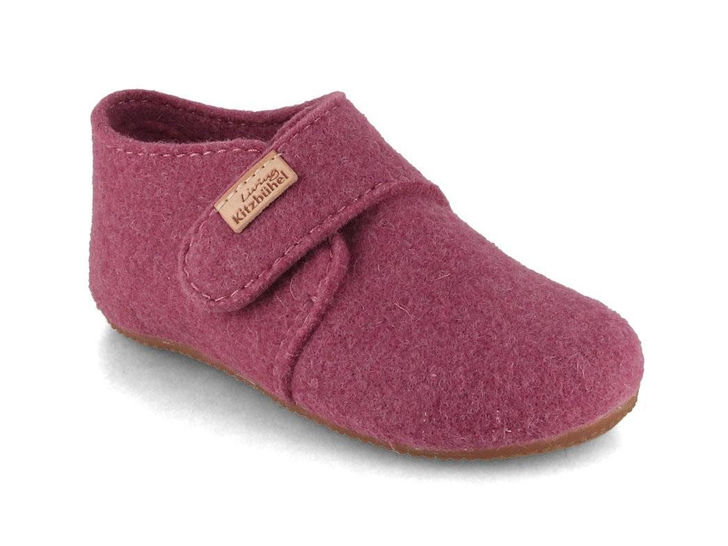 Living Kitzbühel Baby Klettschuhe Franzi Filz, iris Hausschuh Klettverschluss
