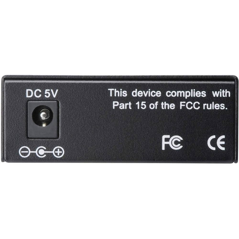 Digitus Singlemode, 10/100Base-TX zu 100Base-FX, Inkl. Netzteil SC DN-82021-1 Medienkonverter