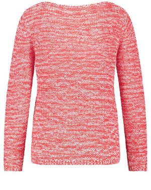 GERRY WEBER Rundhalspullover Pullover mit Bicoloroptik (1-tlg) soft