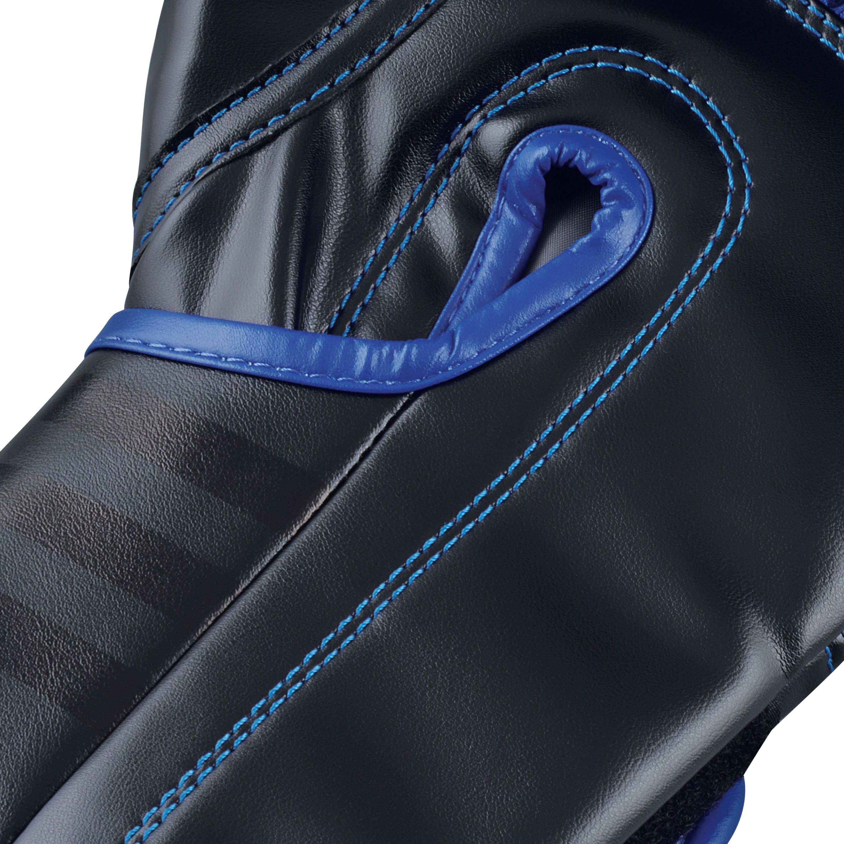 80 adidas Schwarz/Blau Performance Hybrid Boxhandschuhe