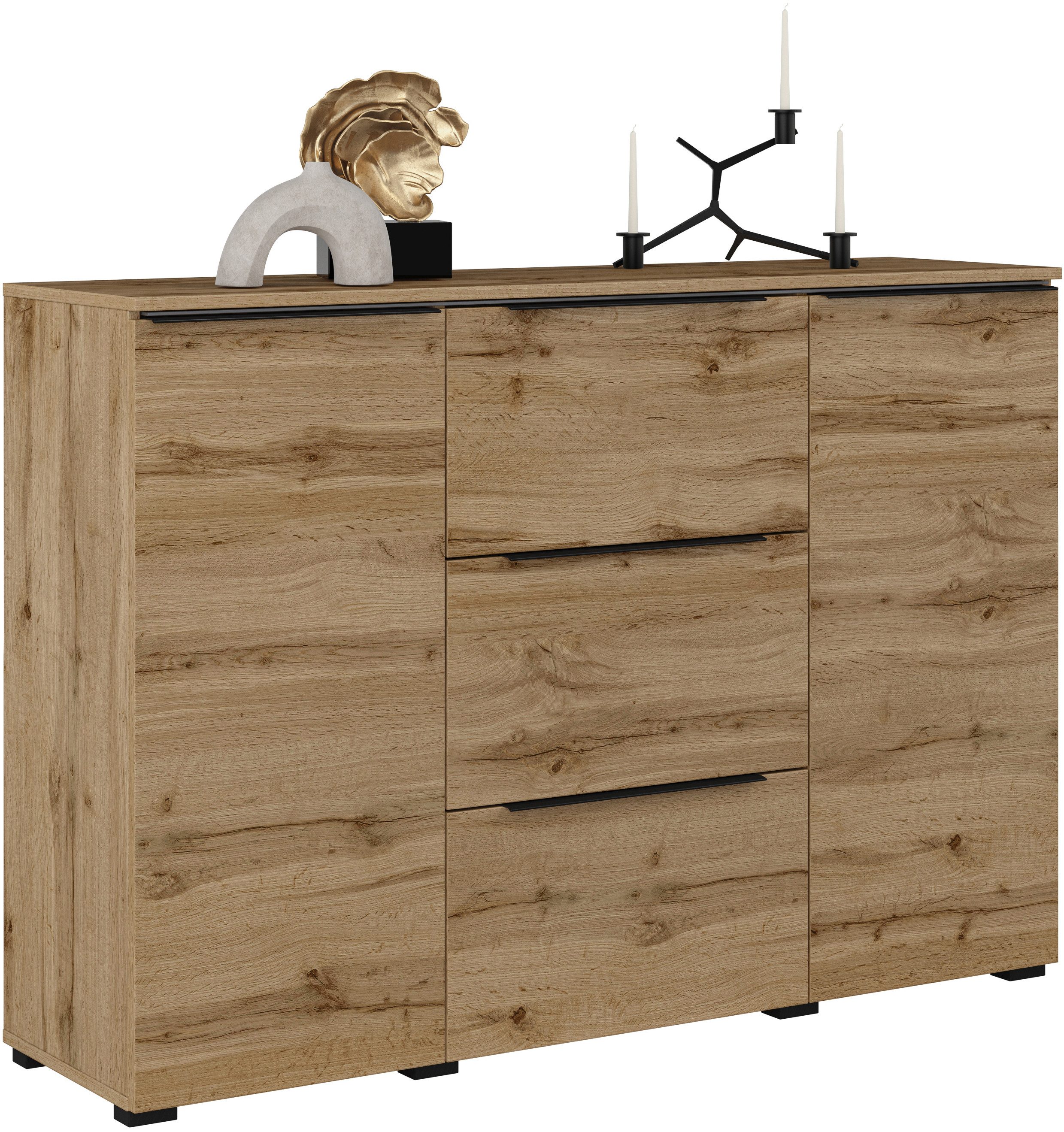 INOSIGN Sideboard Tana, Breite 132 cm, moderne Kommode 3 SK,2 Trg, Schublad günstig online kaufen