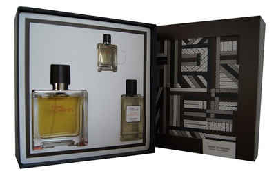HERMÈS Duft-Set Hermes Terre D`Hermes Pure Perfume 75ml. + 5ml. & Shower Gel 40ml., 1-tlg.