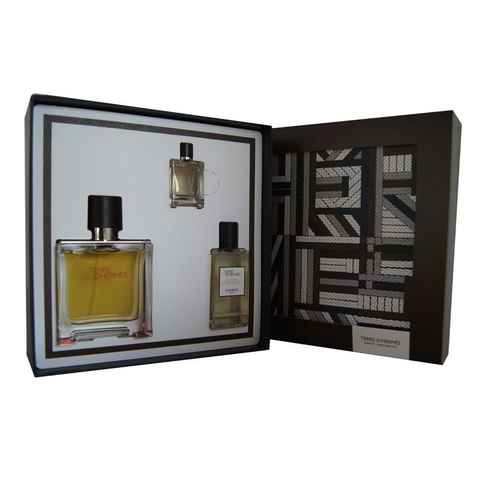 HERMÈS Duft-Set Hermes Terre D`Hermes Pure Perfume 75ml. + 5ml. & Shower Gel 40ml., 1-tlg.