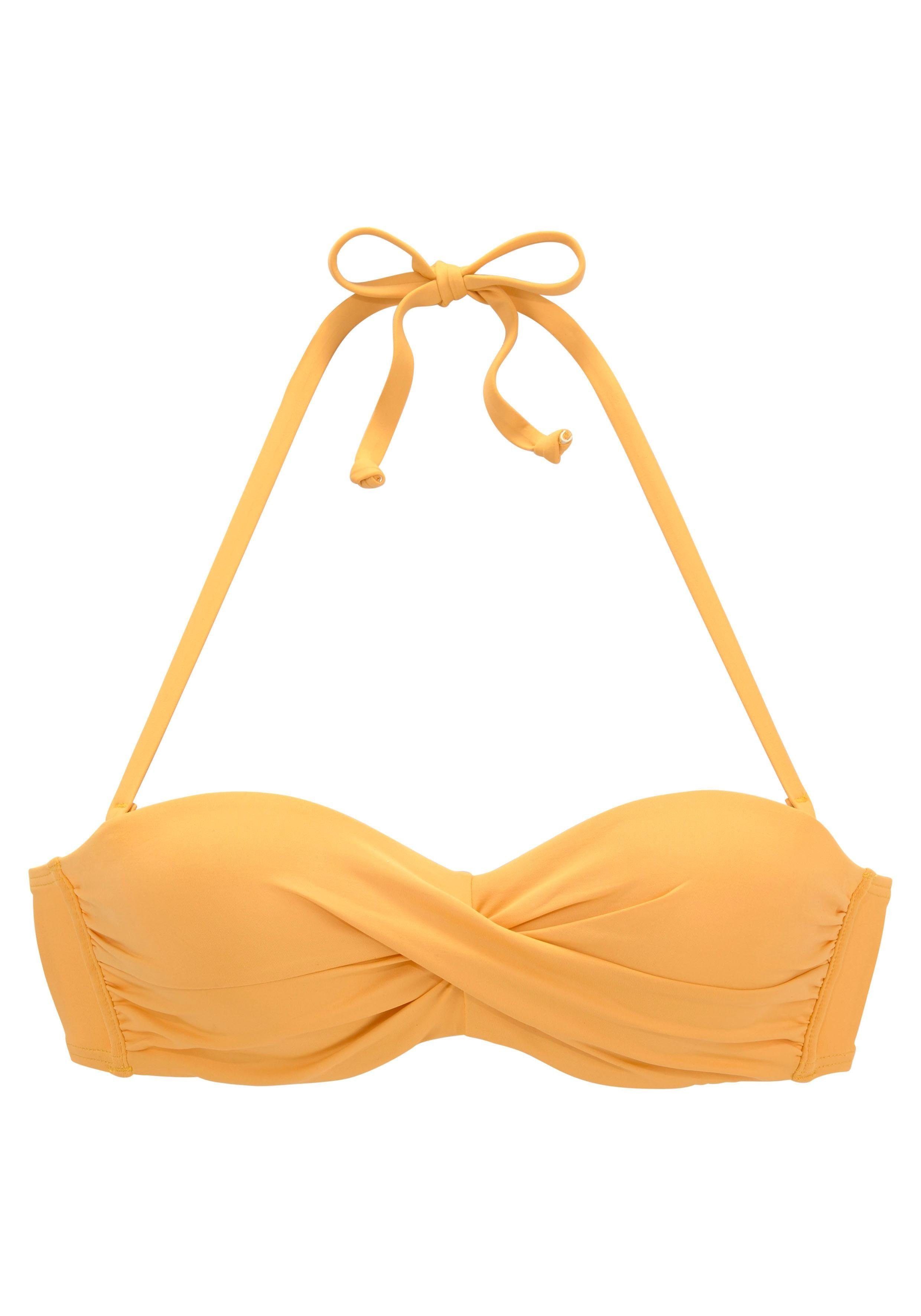 s.Oliver Bügel-Bandeau-Bikini-Top Rome, in Wickeloptik günstig online kaufen