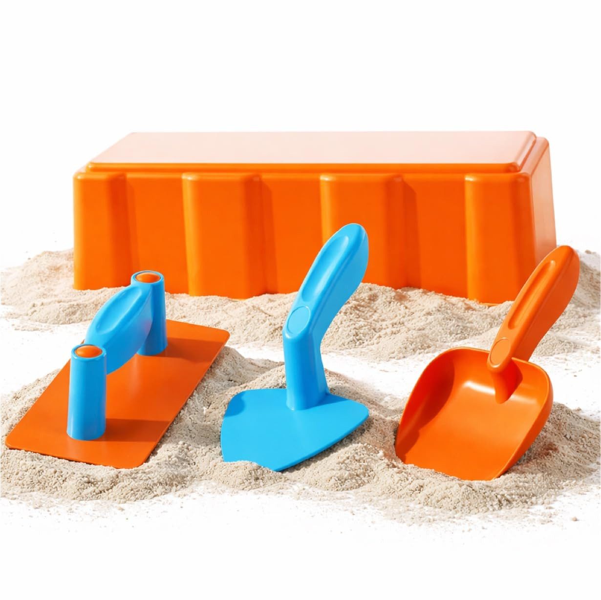 TK Gruppe Sandform-Set Sandspielzeug Set – Sandkastenspielzeug Sandförmchen, Schaufel, Rechen