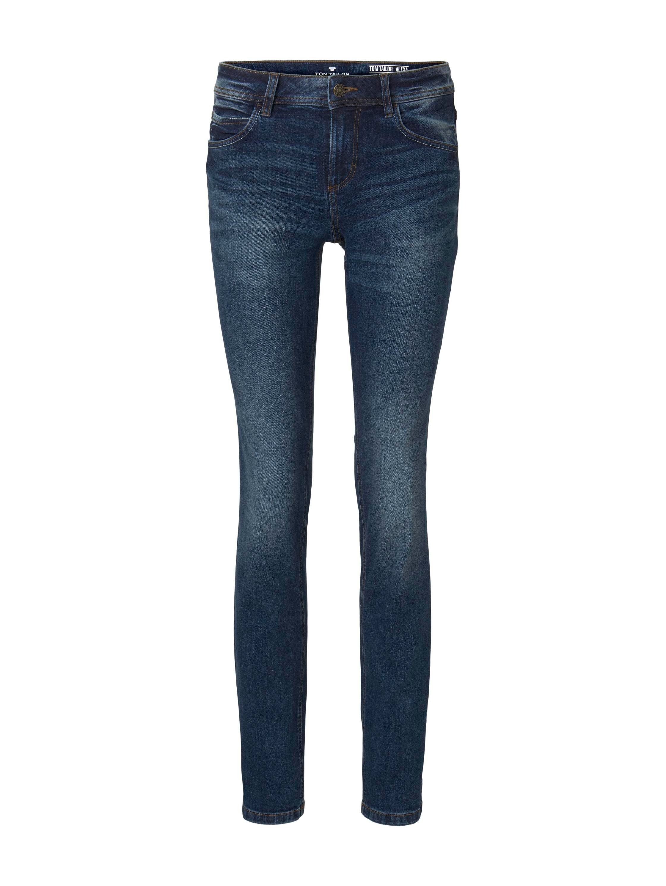 TOM mid Straight-Jeans TAILOR stone im Design klassischen wash