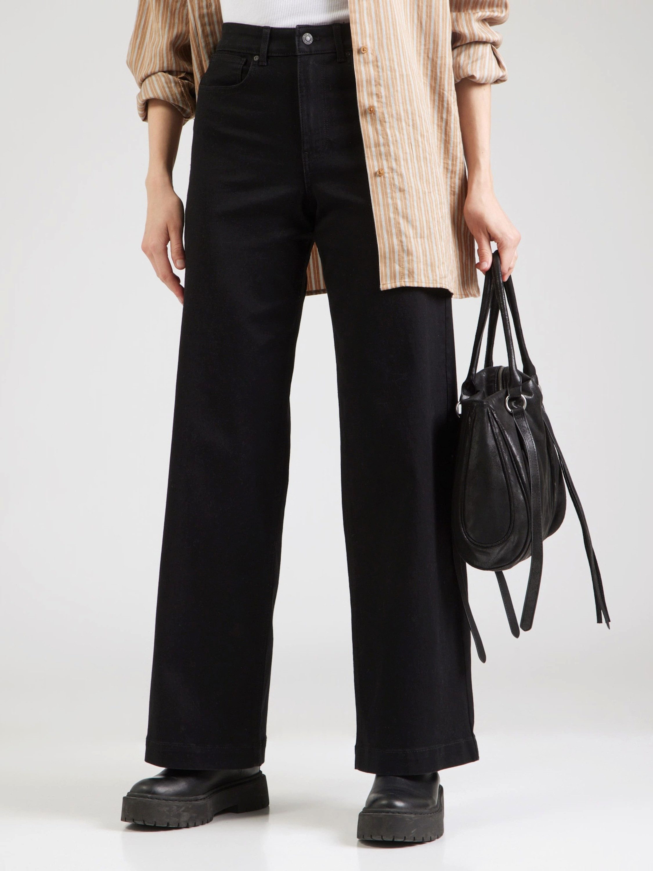ONLY Weite Jeans (1-tlg) Plain/ohne Details