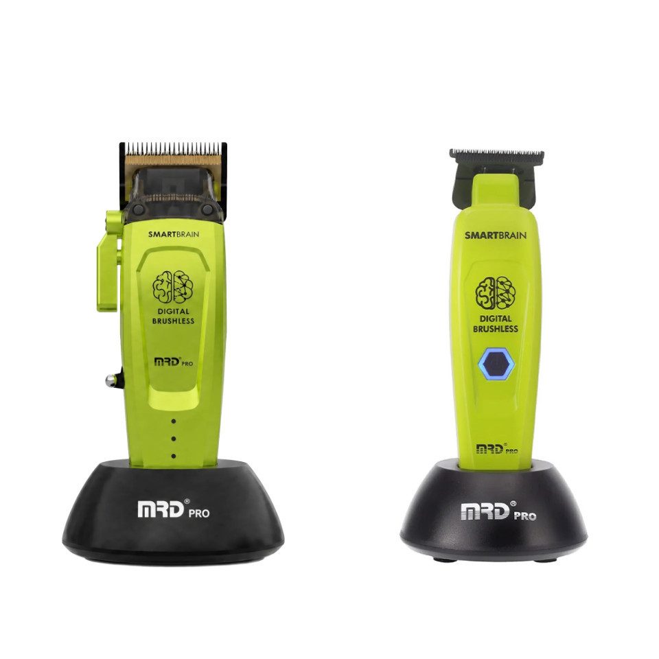 MRD PRO Haarschneider MRD 2er, Haarschneider und Trimmer inklusive Zubehör, Bürstenloser BLDC-/Vector-Motor