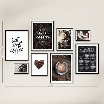 ARTFAVES Poster COFFEE LOVE, (moderne Wandbilder, 8 St), verschiedene Größen im Set
