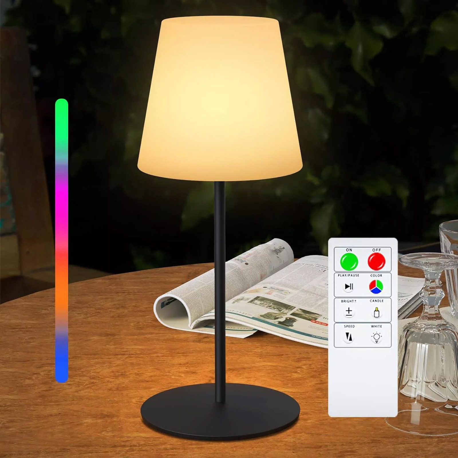 Schreibtischlampe LED Tischlampe Nachttischlampe Akku Tischleuchte