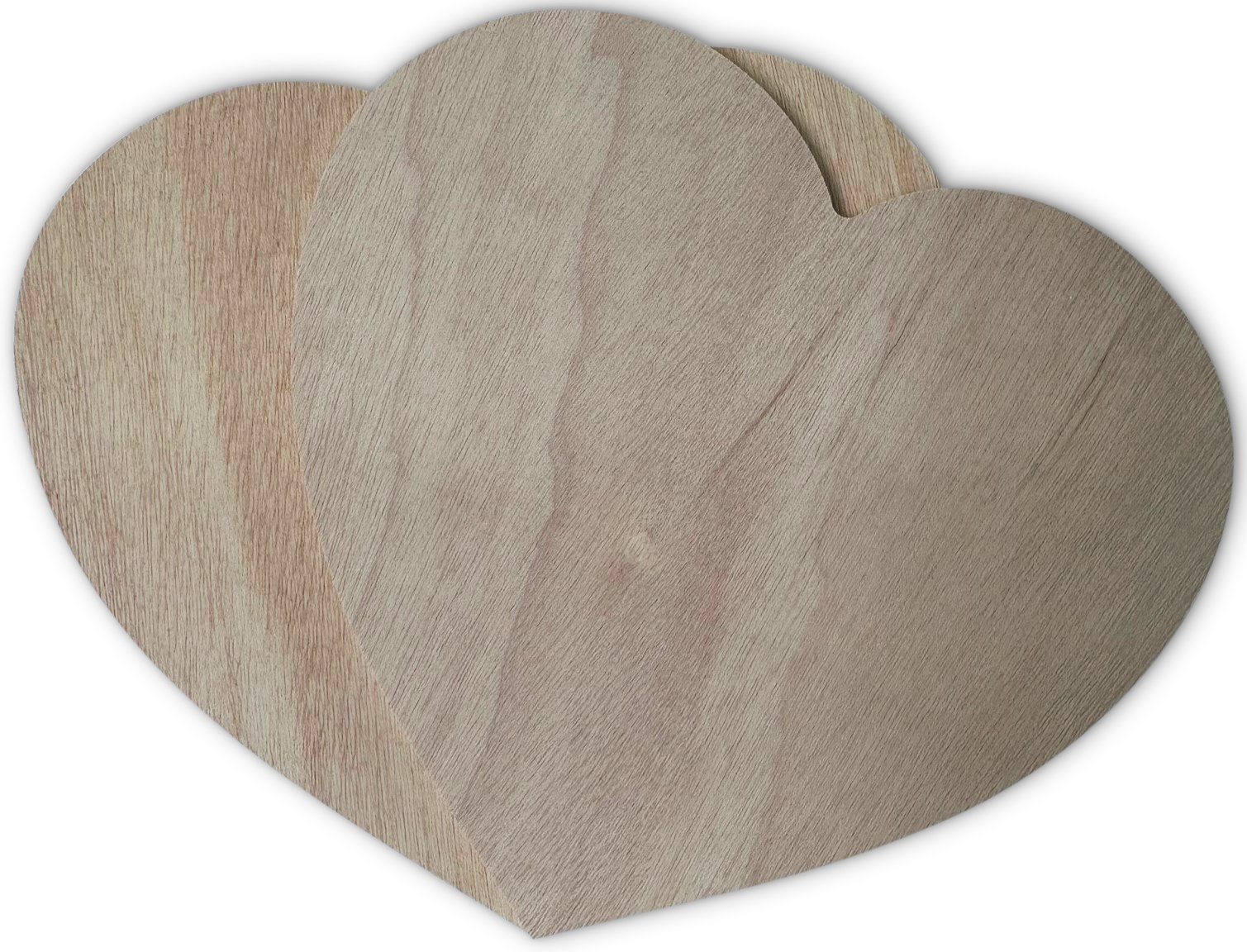 ELMATO Dekoobjekt Elmato 24200 2x Holzherz Größe M ca. 32,5cm Hochzeit Maibaum (2 St)