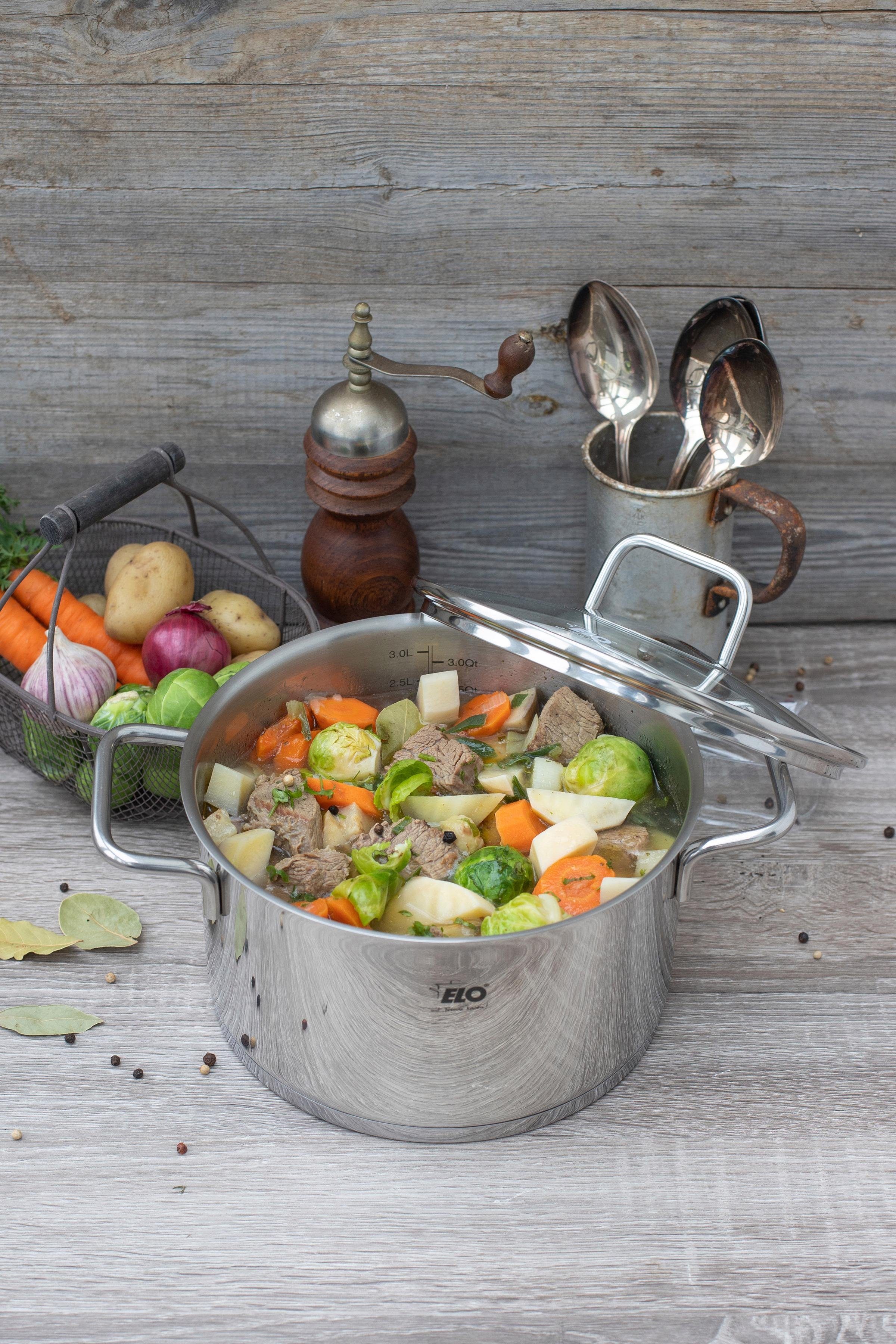 Elo Bratentopf Citrin, Edelstahl 18/8 (1-tlg), Induktion, Ø 20 cm