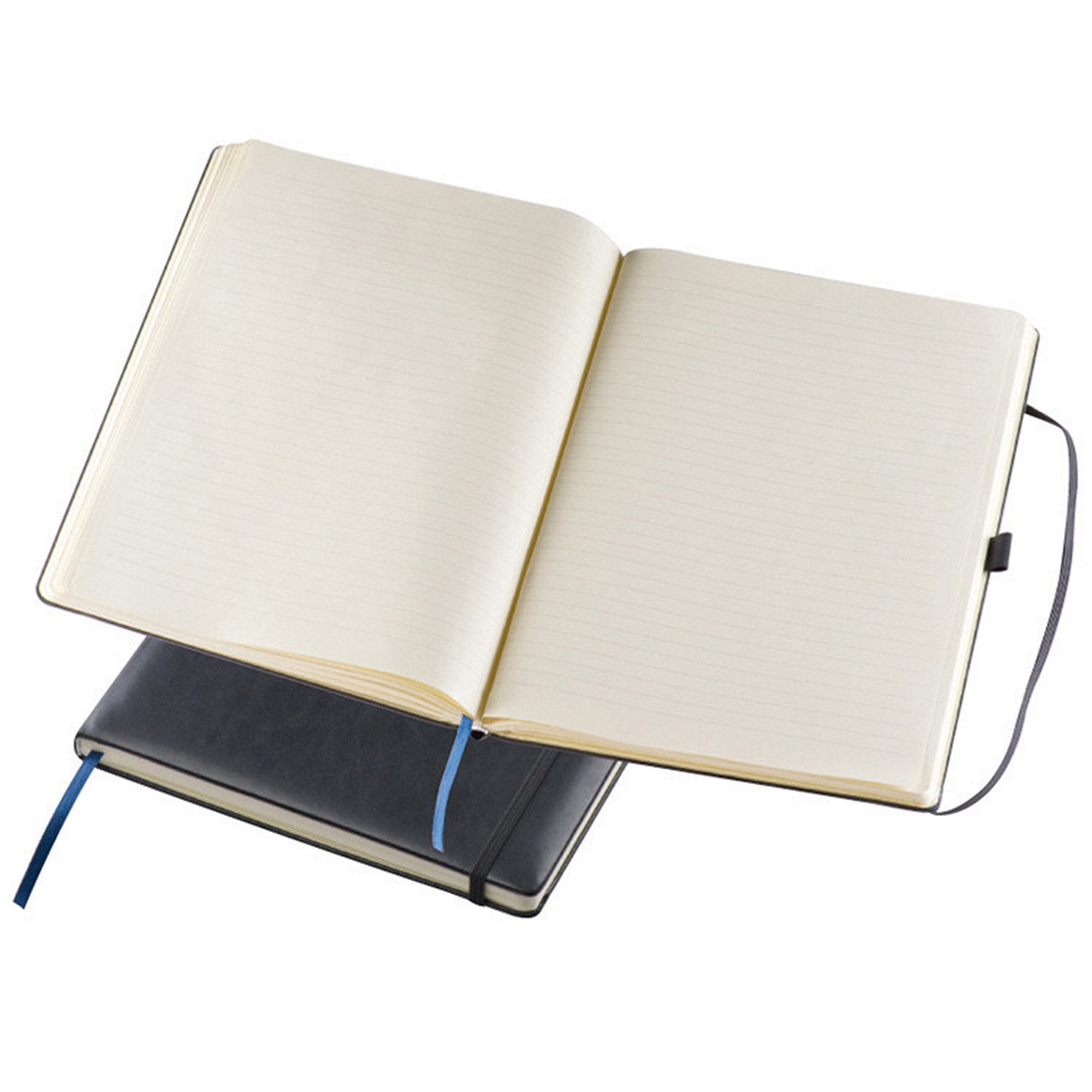 Macma Notizbuch Notizbuch / mit Gummibandverschluss / DIN A4 / 160 Seiten / liniert