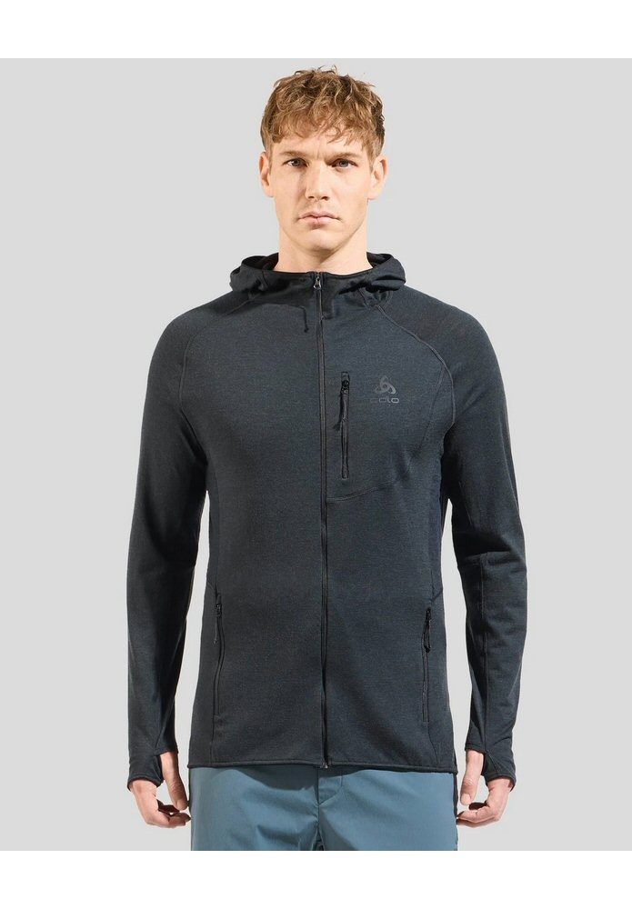 Odlo Kapuzenpullover Kapuzenjacke Ascent Micro Performance 125 (Wollmischgewebe)