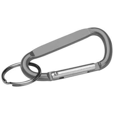 Livepac Office Schlüsselanhänger Schlüsselanhänger mit Karabinerhaken / Farbe: silbergrau