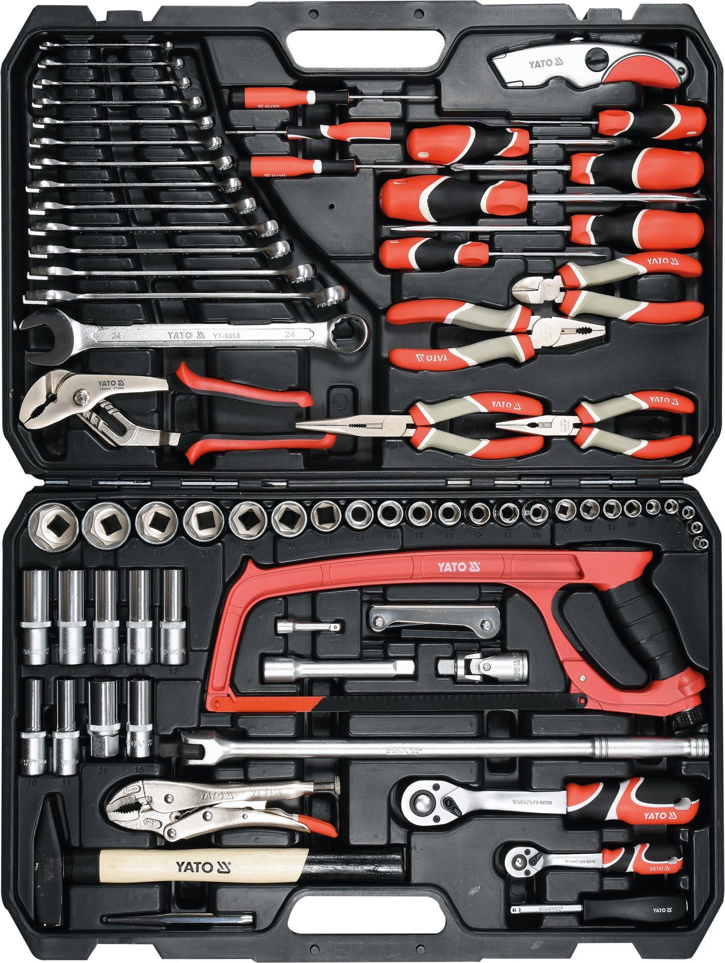 Werkzeugset Kompletter Werkzugsatz 79-tlg 1/4", 1/2", XXL; Werkzeugkoffer