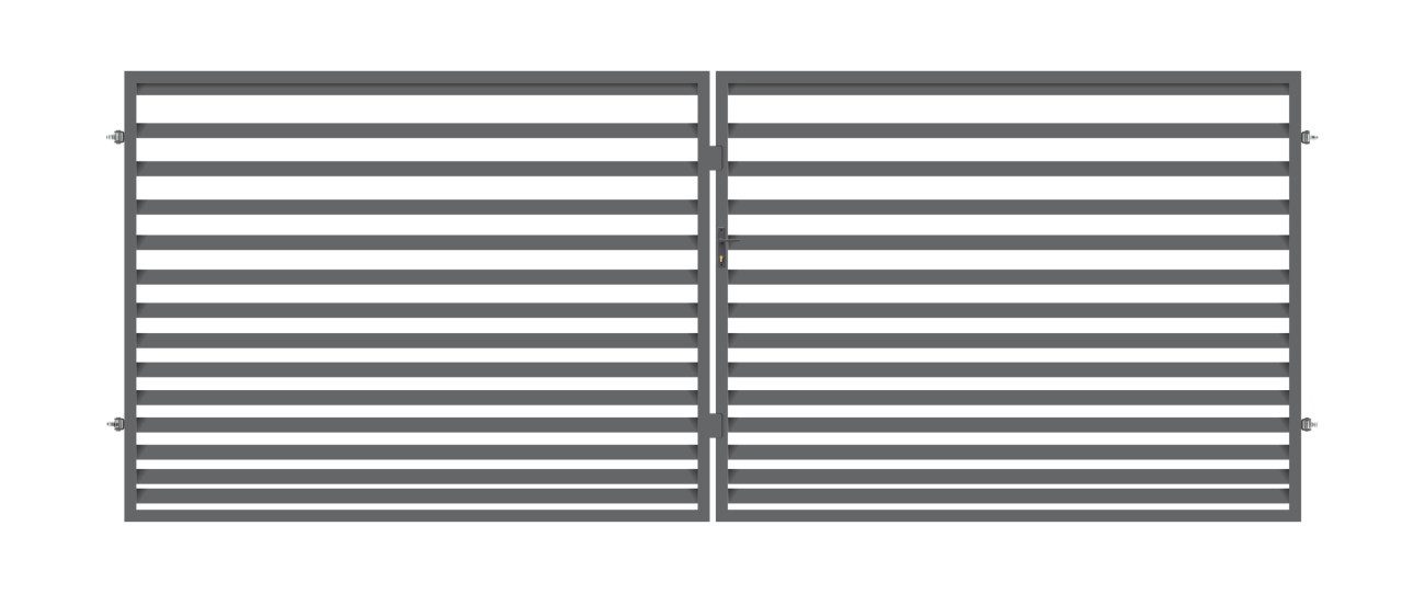 Polbram Gartentor Polbram Doppeltor Leni 120 inkl. Zubehör-Set 300 x