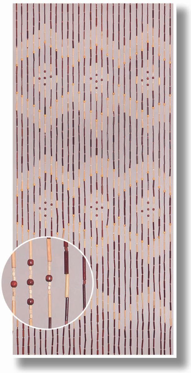 CONACORD Insektenschutz-Vorhang Bambus - Menam Conacord und Decona 90 bunt, Dekovorhang 200 handgearbeitet cm, x lackiert