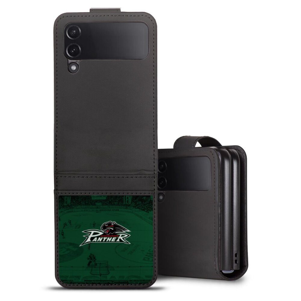 DeinDesign Handyhülle Logo Augsburger Panther Offizielles Lizenzprodukt, Samsung Galaxy Z Flip 4 Hülle Handy Flip Case Wallet Cover