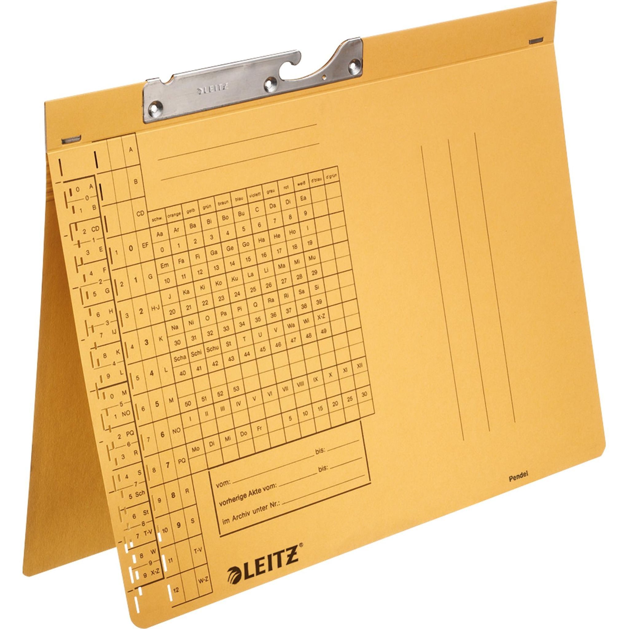 LEITZ Hängeordner LEITZ 2194 Pendelhefter Combi Amtsheftung Natronkarton (RC) naturbraun