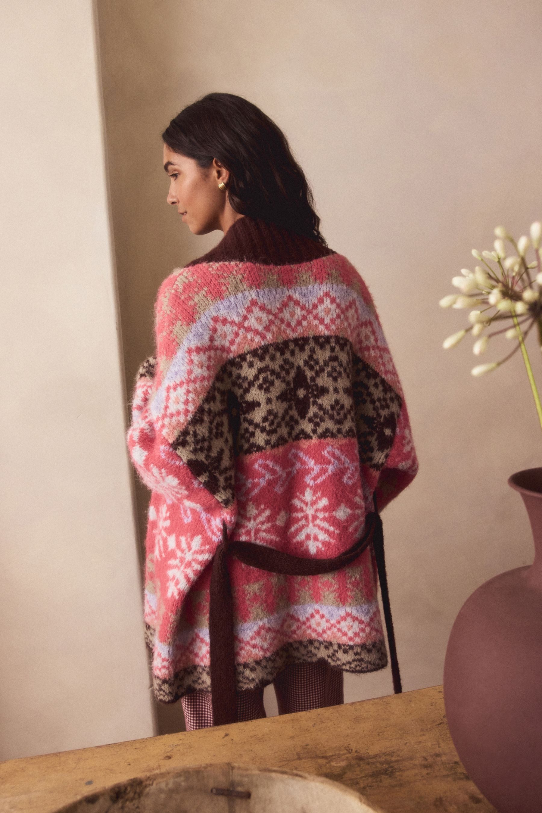 Next Strickjacke Strickjacke mit Wickeldesign (1-tlg) günstig online kaufen