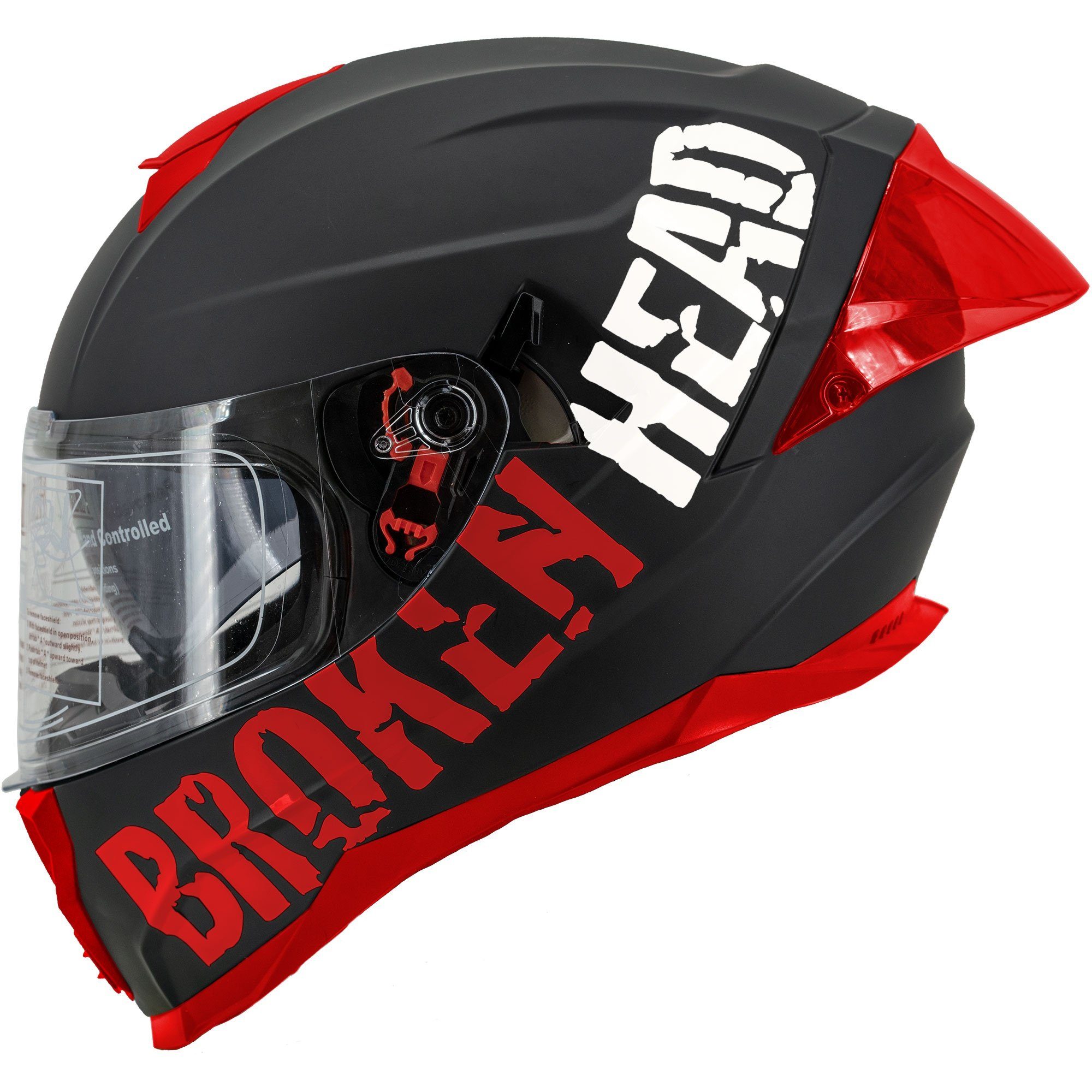 Motorradhelm BeProud Pro Sport Rot