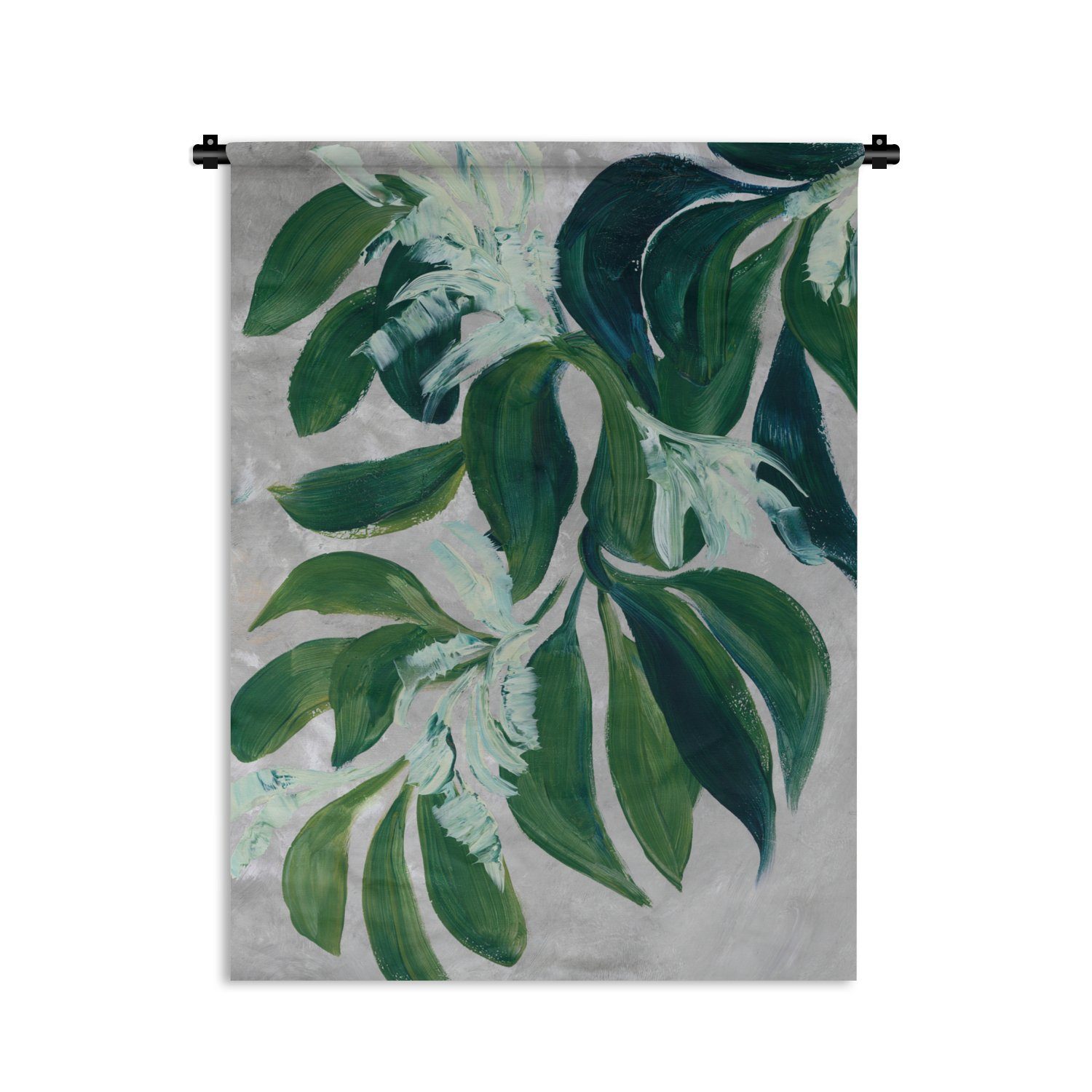MuchoWow Wanddekoobjekt Blätter - Farbe - Pflanzen - Grün, Deko für an der Wand, Wohnzimmer, Tapisserie, Schlafzimmer
