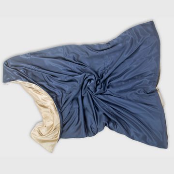 Bettbezug Seiden-Bettbezug aus Maulbeerseide, blue / taupe, orignee (1 St)