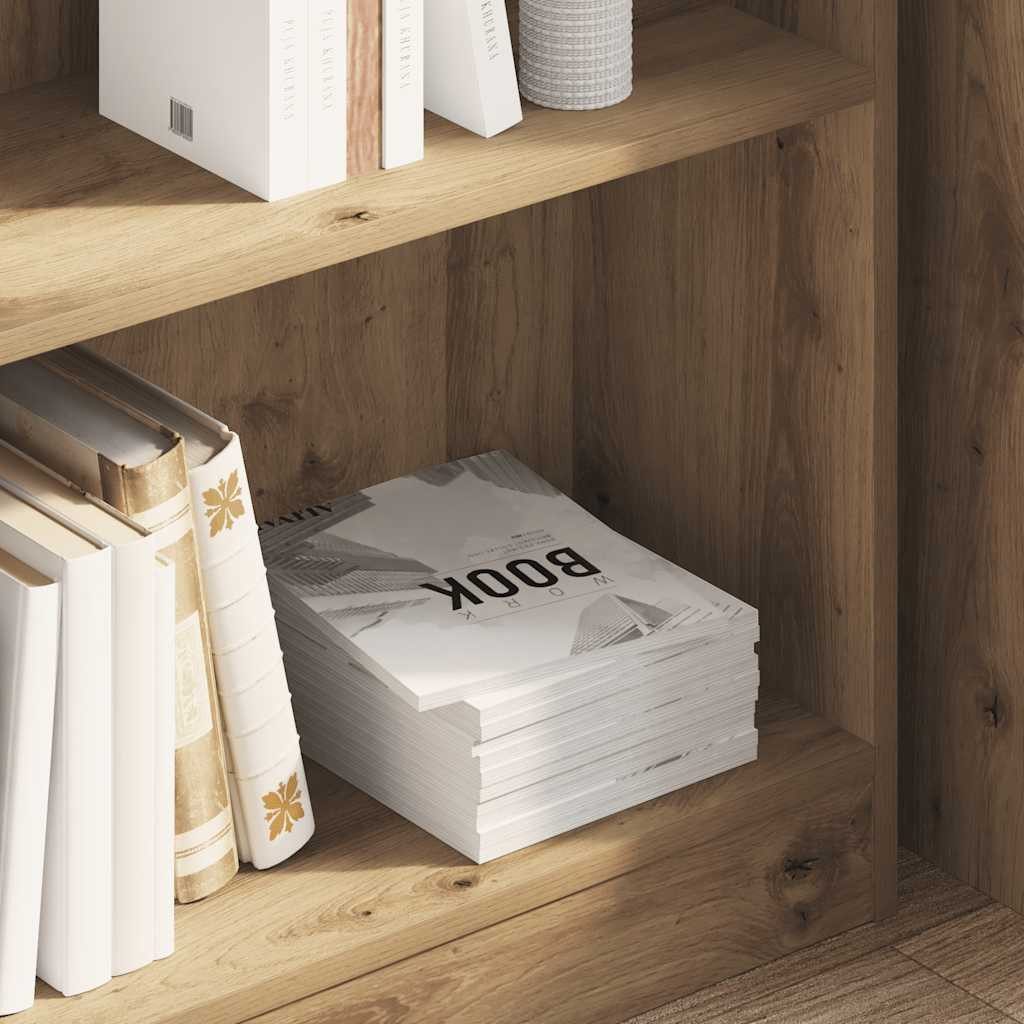 vidaXL Bücherregal Bücherregal Artisan-Eiche 80x24x76cm Holzwerkstoff, günstig online kaufen