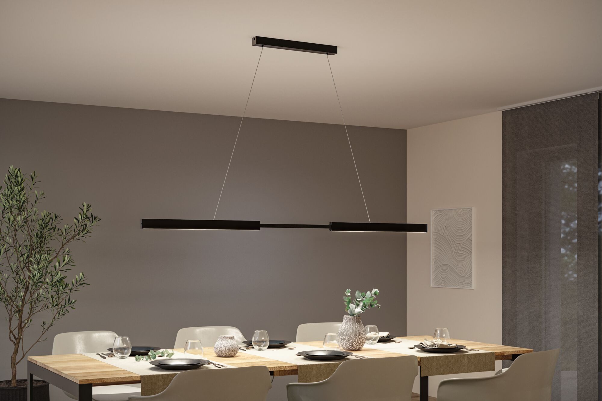 Paulmann LED Pendelleuchte LED Pendelleuchte Aptare dimmbar, LED fest integ günstig online kaufen