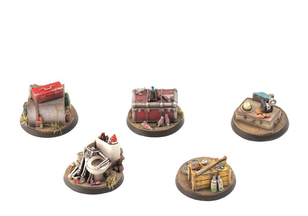 Modiphius Entertainment Modellbausatz Fallout: WW - Terrain Expansion: Objective Markers 1 - englisch