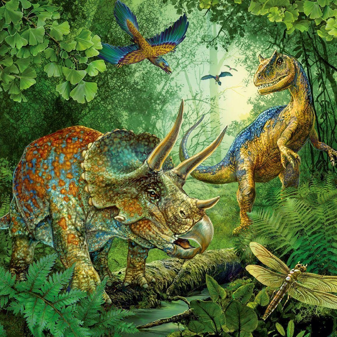 Ravensburger Puzzle Faszination Dinosaurier. Puzzle Teile, 49 3 X 49 Puzzleteile