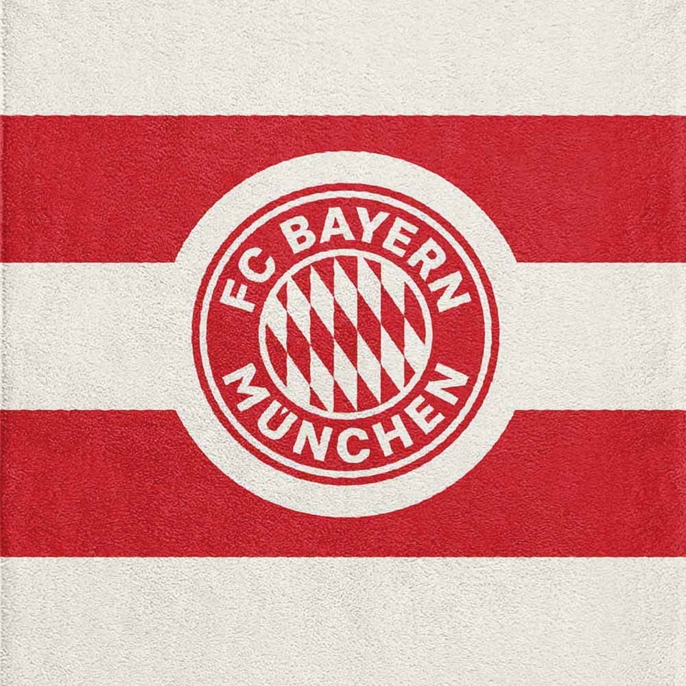 FC Bayern München Badetuch FC Bayern München Strandtuch Rot / Weiß günstig online kaufen