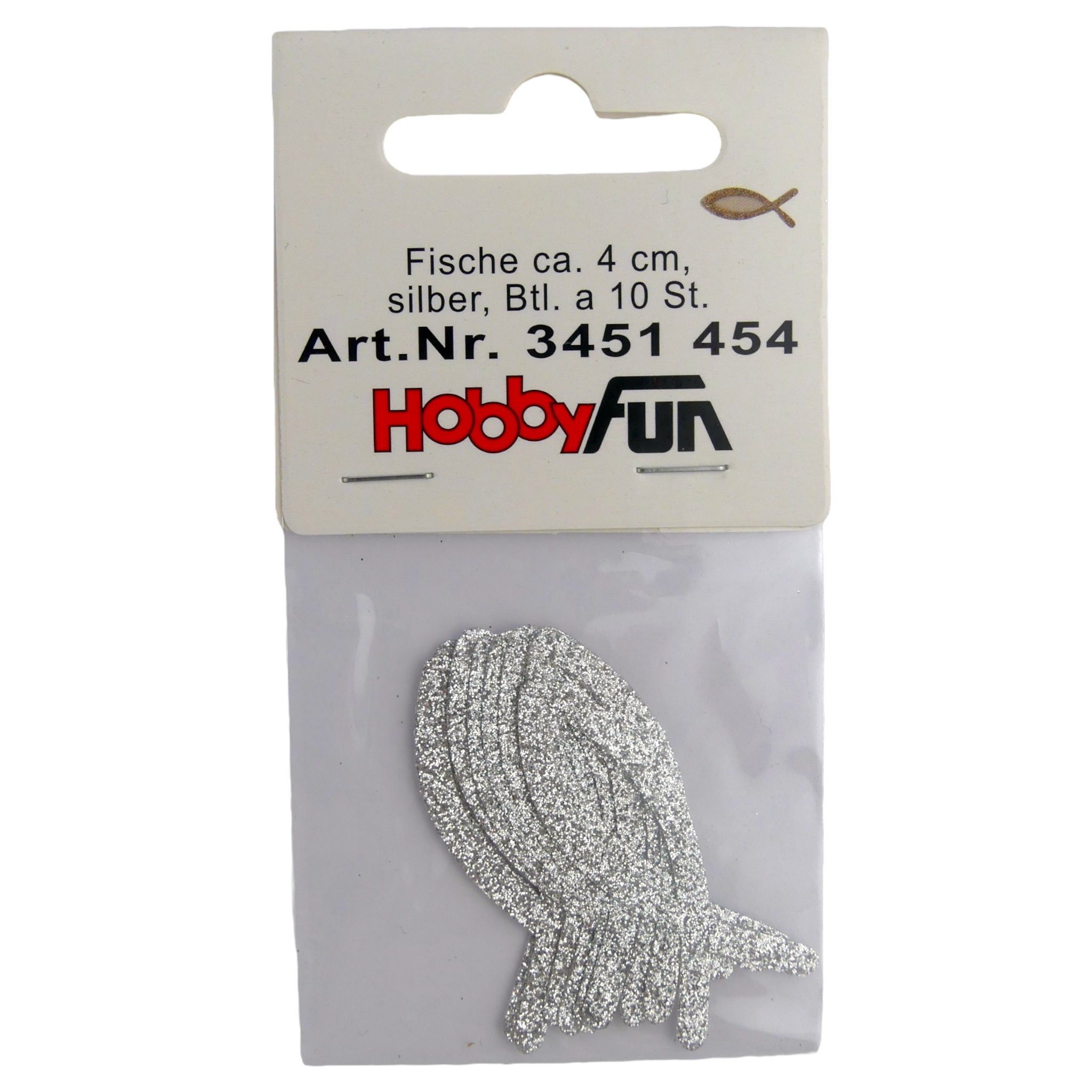 HobbyFun Streudeko Streudeko Fische Silber Glitzer günstig online kaufen