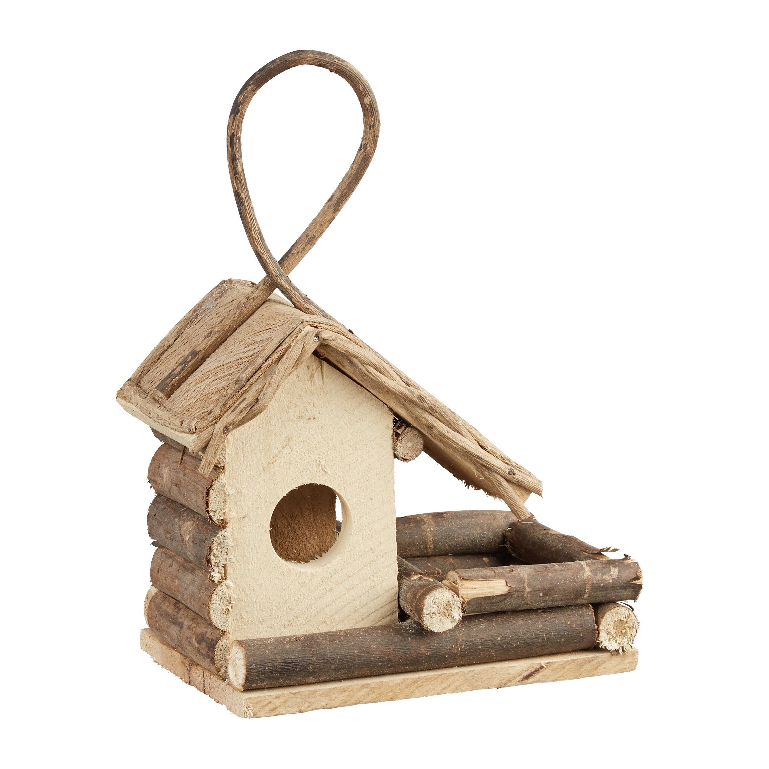 relaxdays Vogelhaus Dekoratives Vogelhaus zum Aufhängen