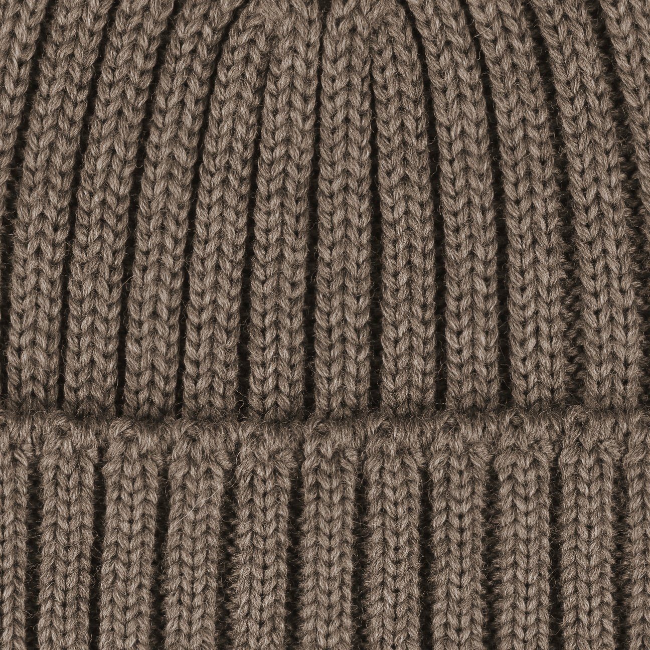 Lierys Strickmütze mit braun Germany Made Umschlag, (1-St) Wintermütze in