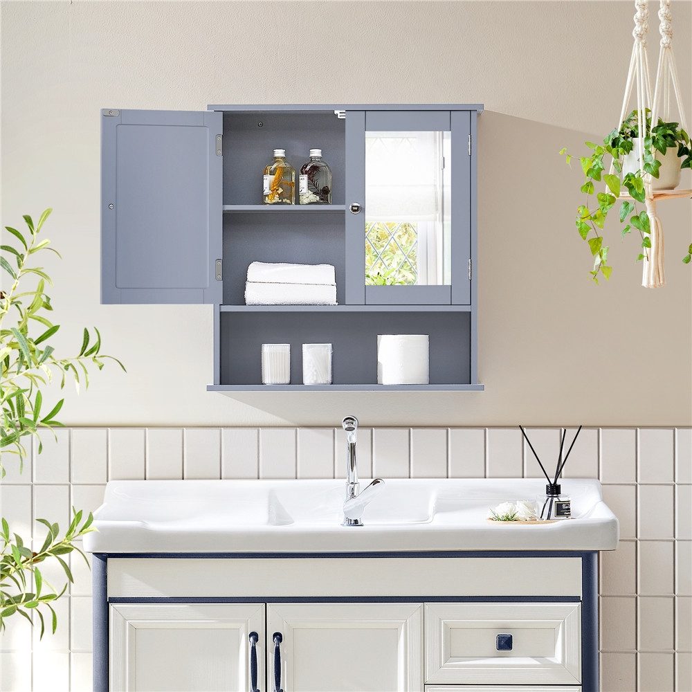 Yaheetech Spiegelschrank Badschrank mit Spiegeltür & günstig online kaufen