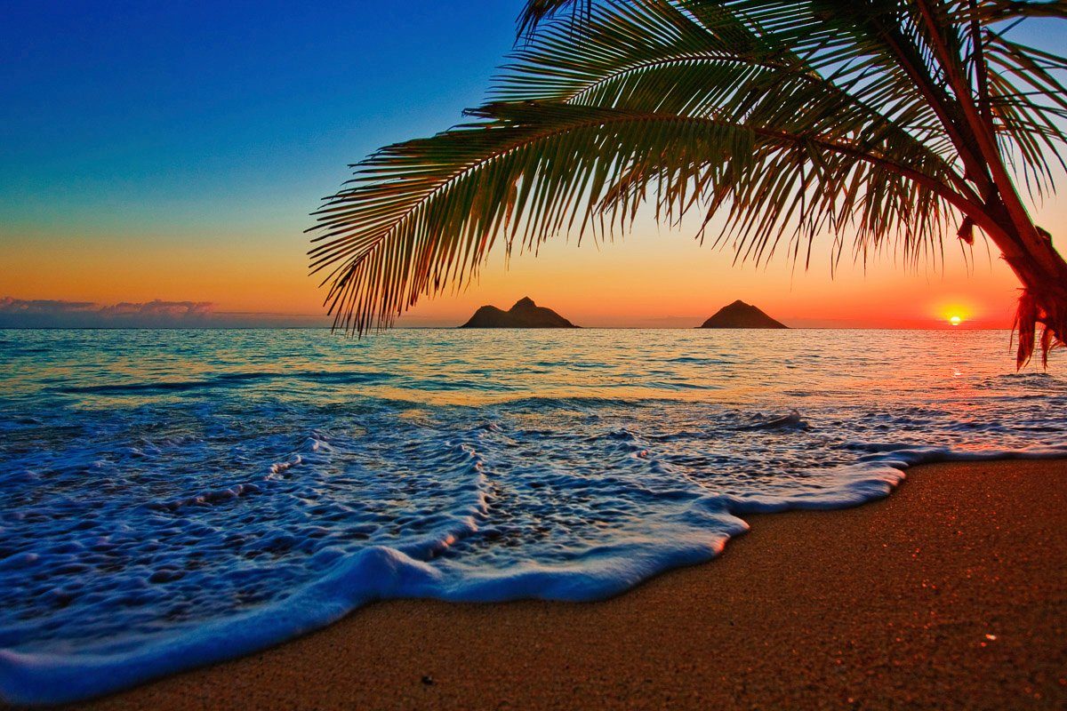 Hawaii Beach Papermoon Lanikai Fototapete
