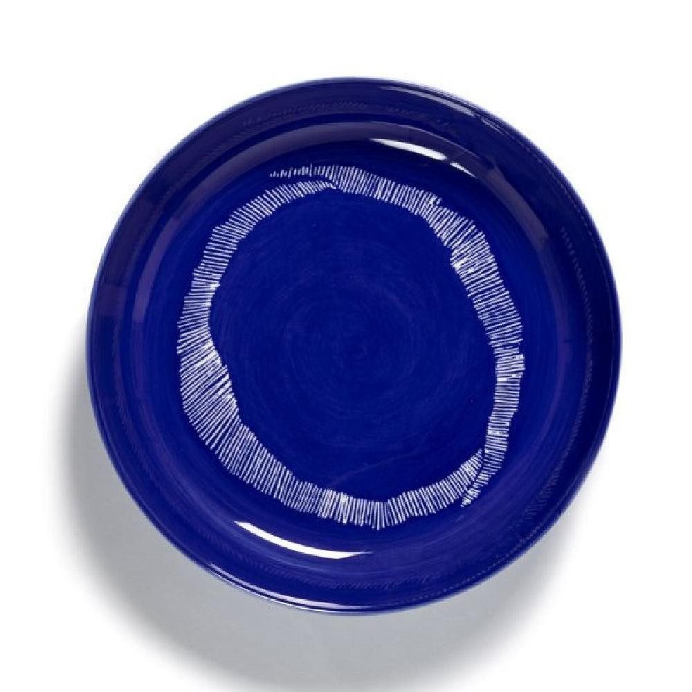 Serax Suppenteller Suppenteller Feast Lapis Lazuli Swirl-Stripes White