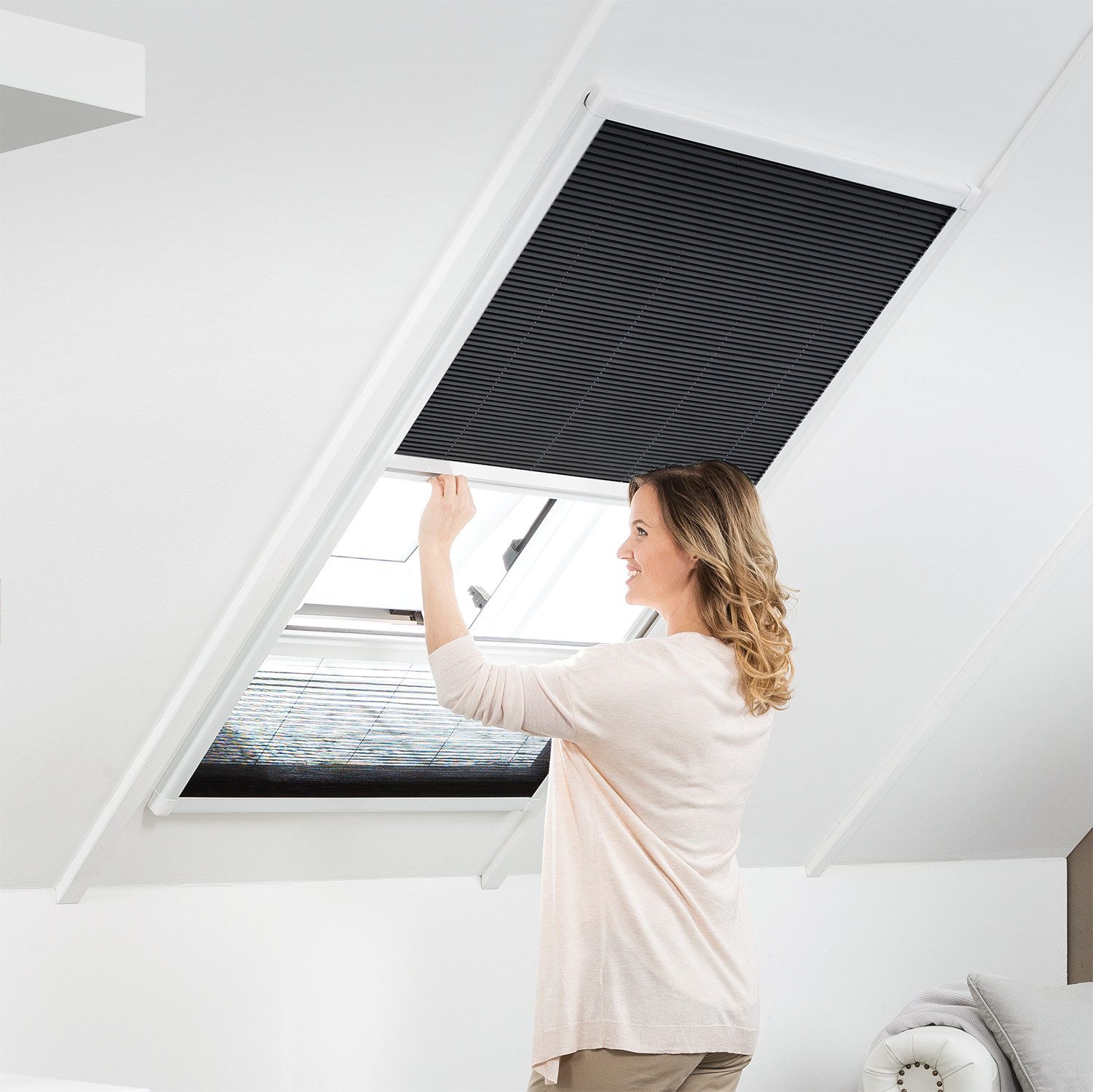 empasa Dachfensterplissee, verdunkelnd, Aluminium-Selbstbausatz günstig online kaufen