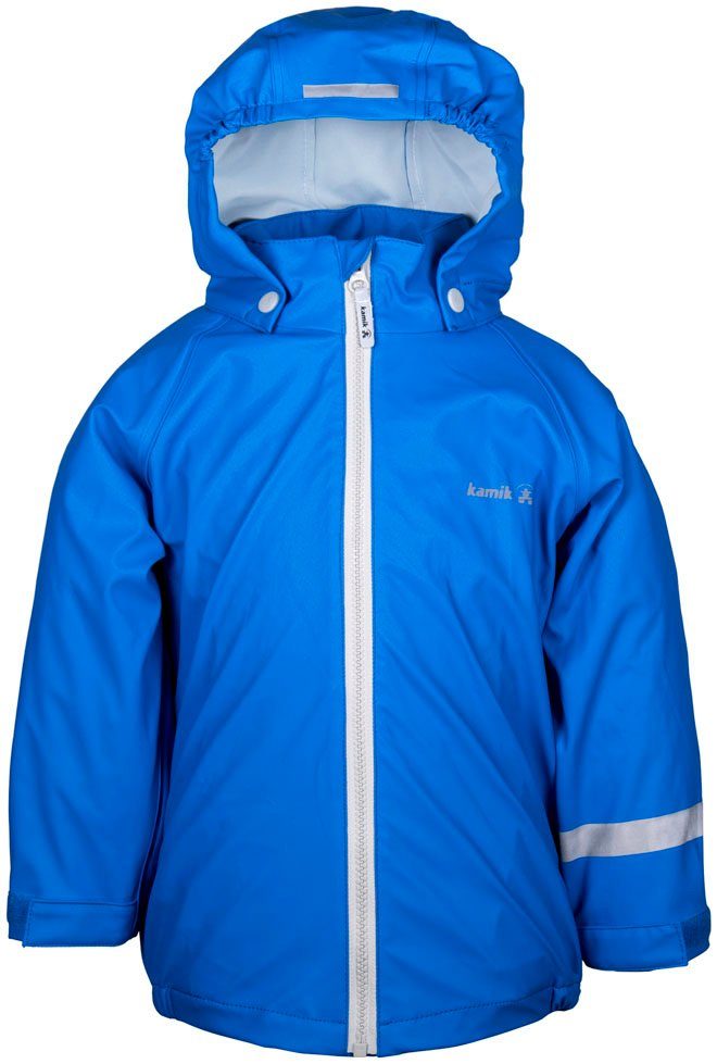 Matschjacke für Kinder BAY Regen- BAY SPOT blau und Kamik -