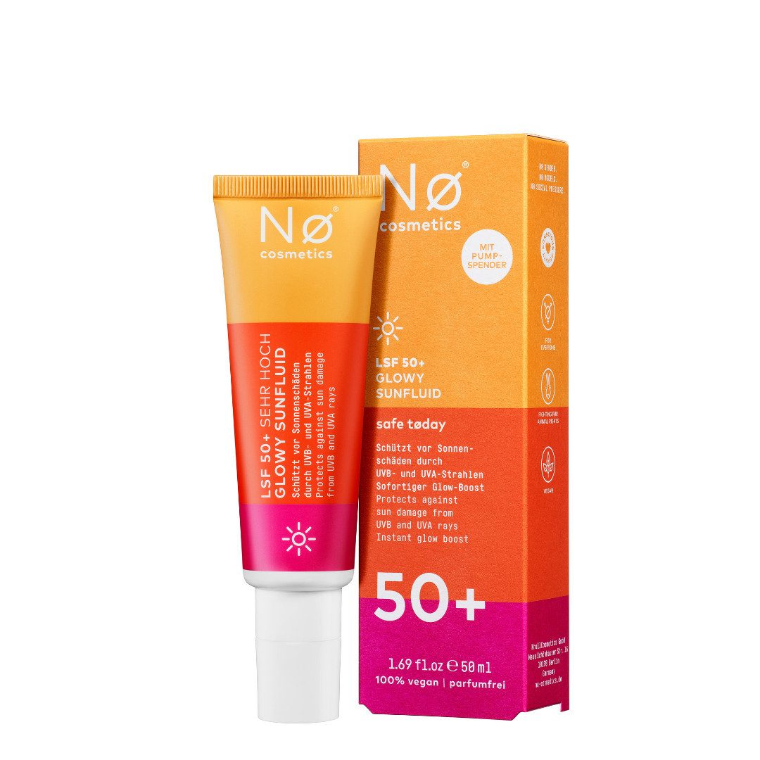 Sonnenschutzfluid No Cosmetics Luminous Today LSF 50+ Glowy Sunfluid 50 ml