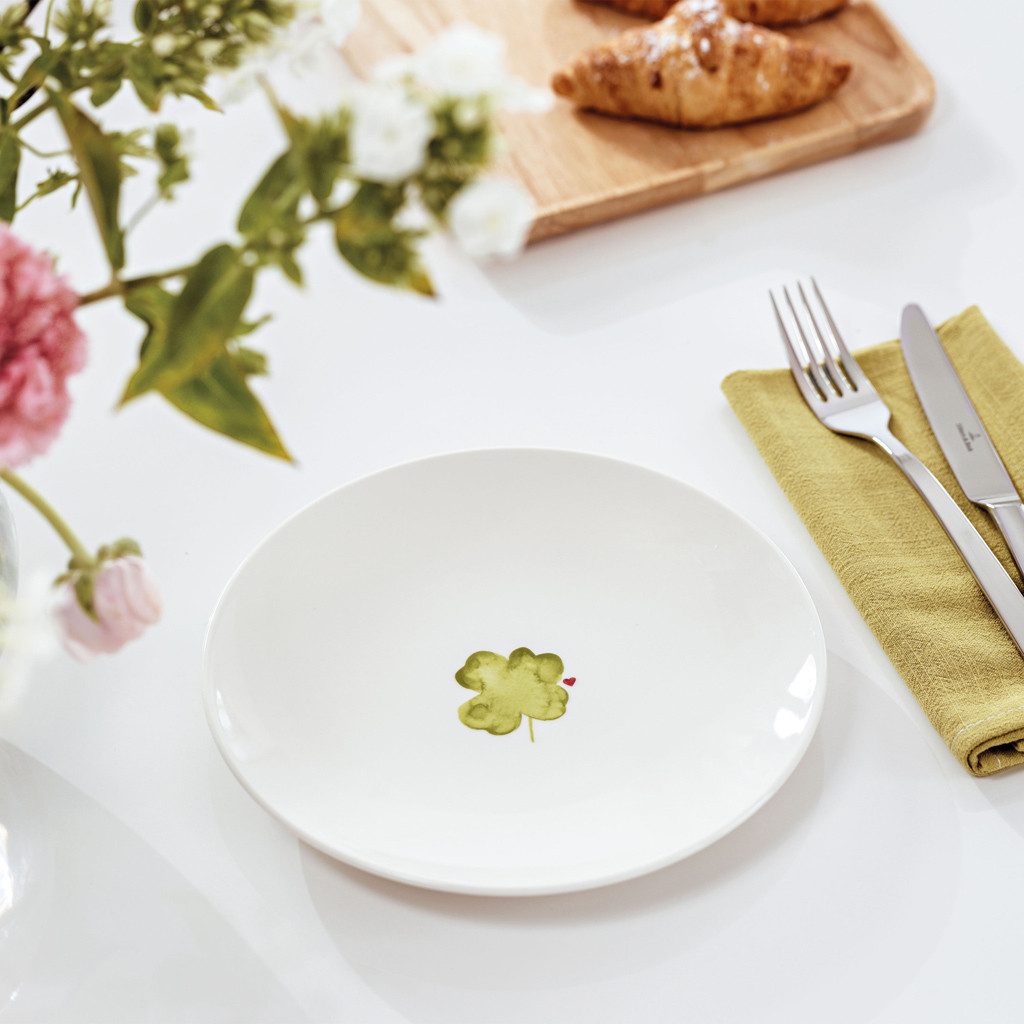 like. by Villeroy & Boch Frühstücksteller With Love Frühstücksteller Good Luck 21 cm ø, (1 St), Premium Porcelain, mikrow.- & spülm.sicher, Made in Germany