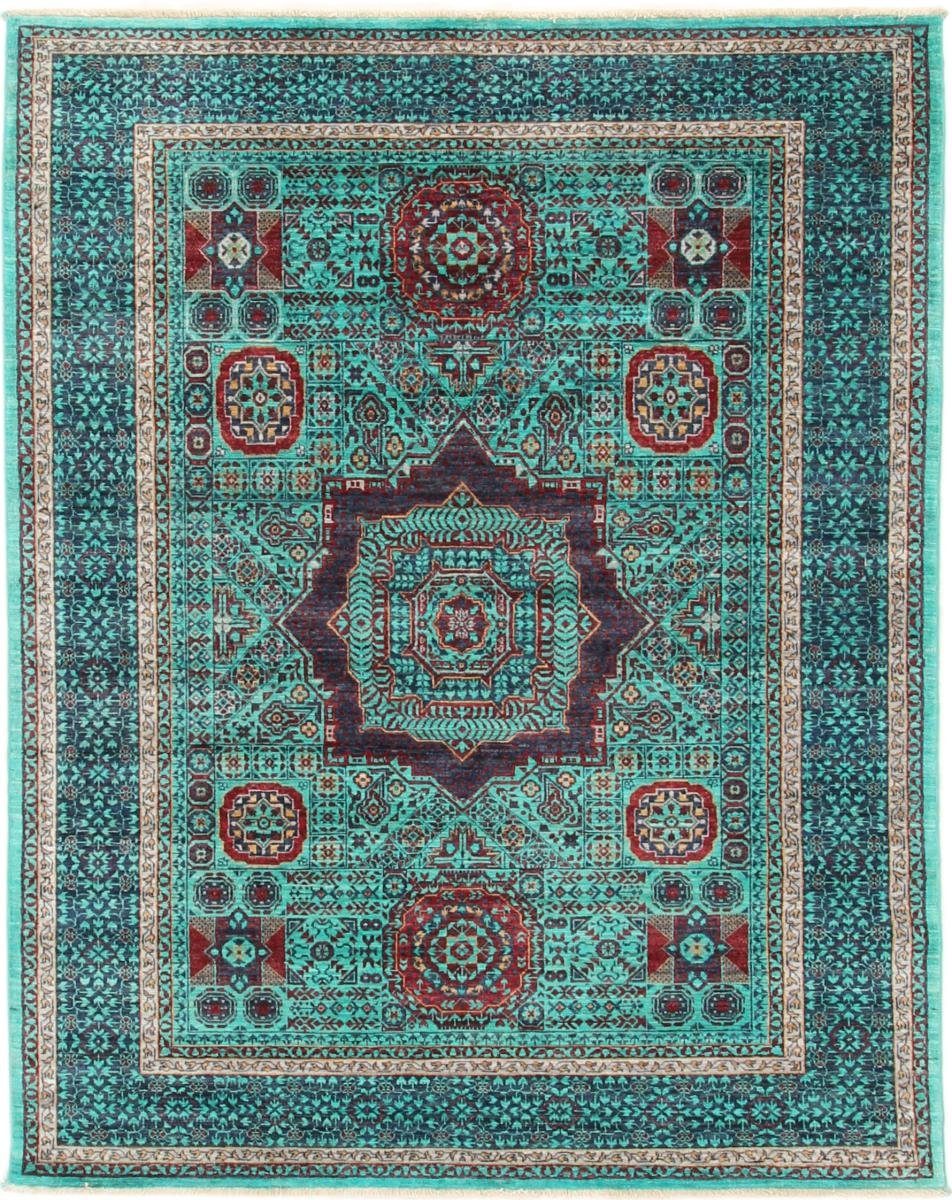 Orientteppich, Nain Höhe: rechteckig, 160x204 Trading, Mamluk Orientteppich mm 6 Handgeknüpfter