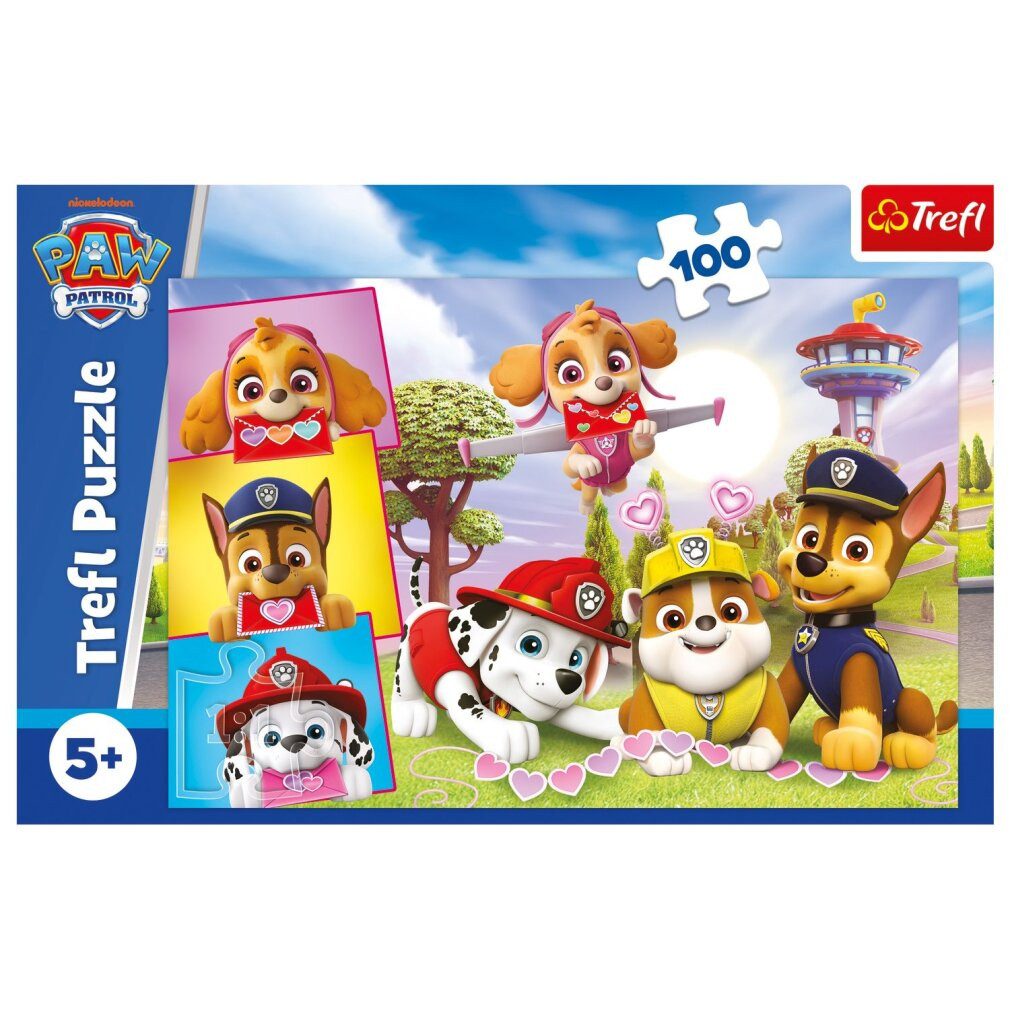 Trefl Puzzle Puzzle - 100 - Furchtlose Mädchen - Paw Patrol - 16520, Puzzleteile