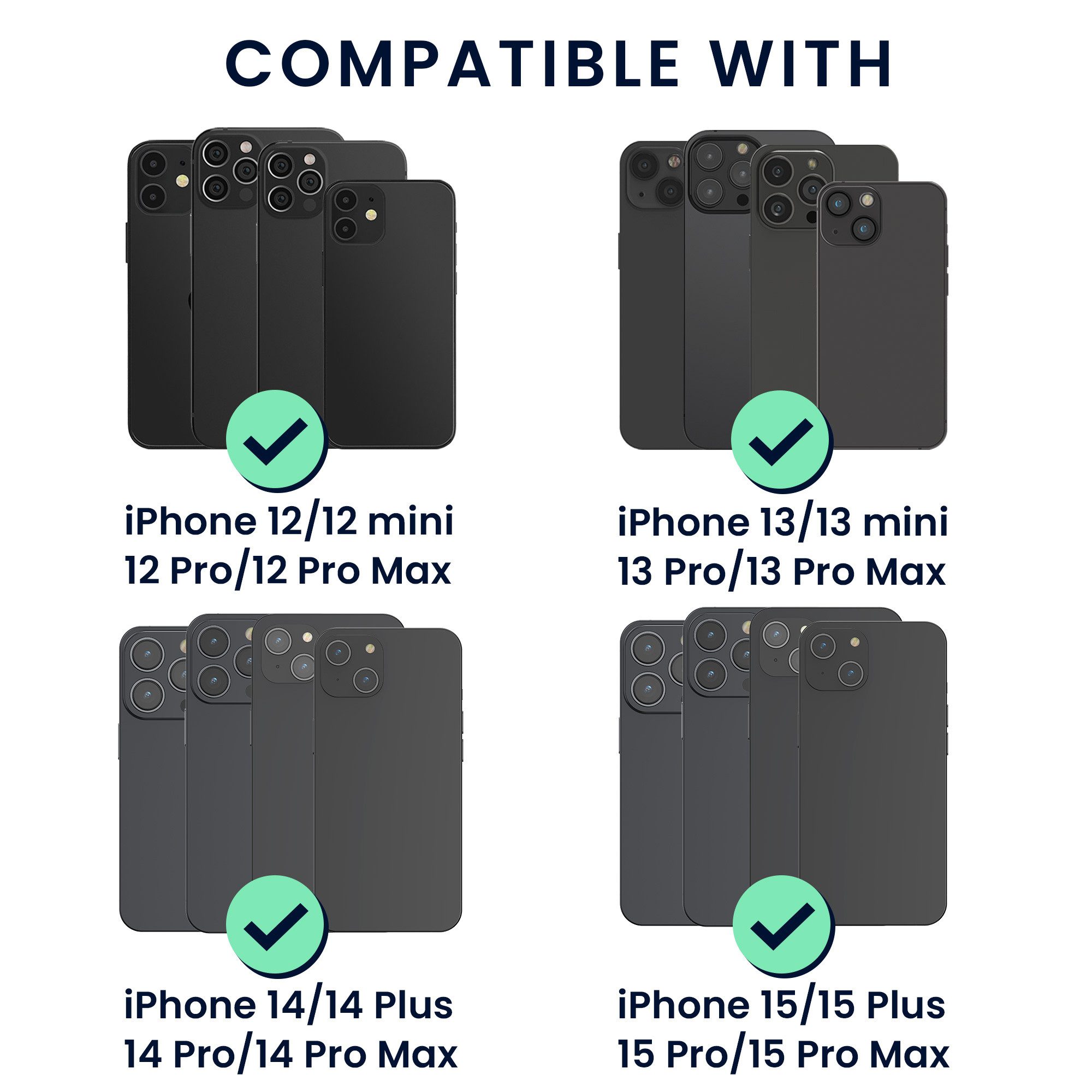 kwmobile Etui Wallet Kartenhalter für Apple iPhone 16 / 15 / 14 / 13 / 12 S günstig online kaufen